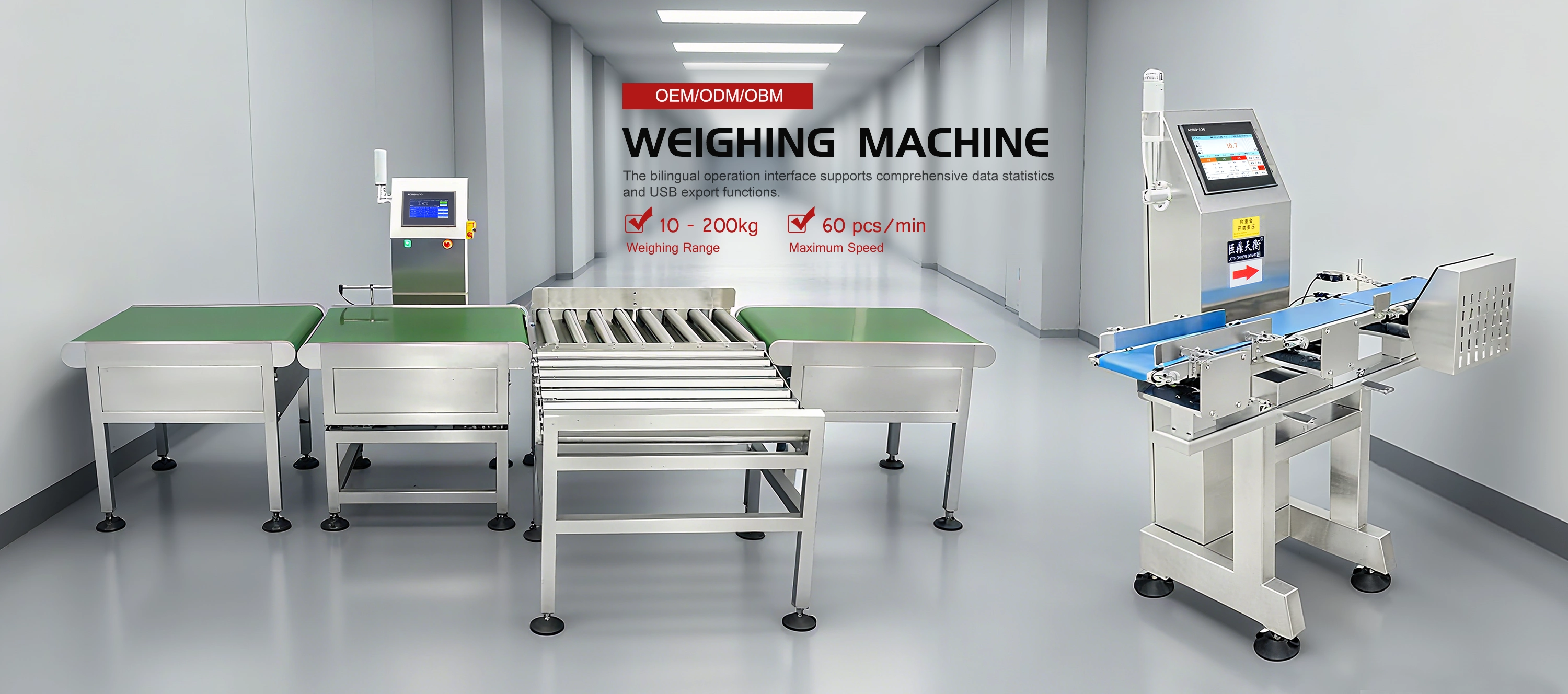 Monarcha Scála Checkweigher tSín